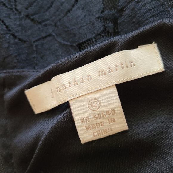 Jonathan Martin Cocktail Dress / Black / Lace / Size 12 - Picture 8 of 8